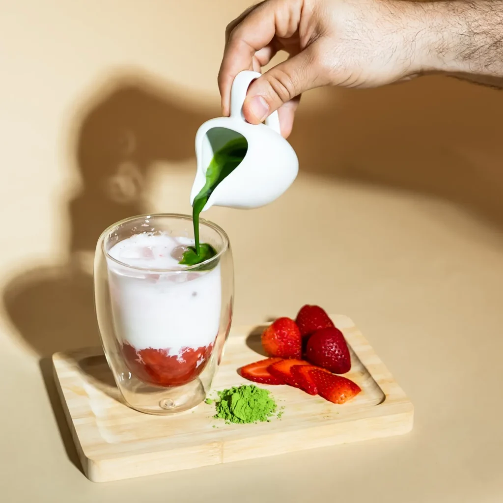 Ours-coffee-strawberry-Matcha-latte